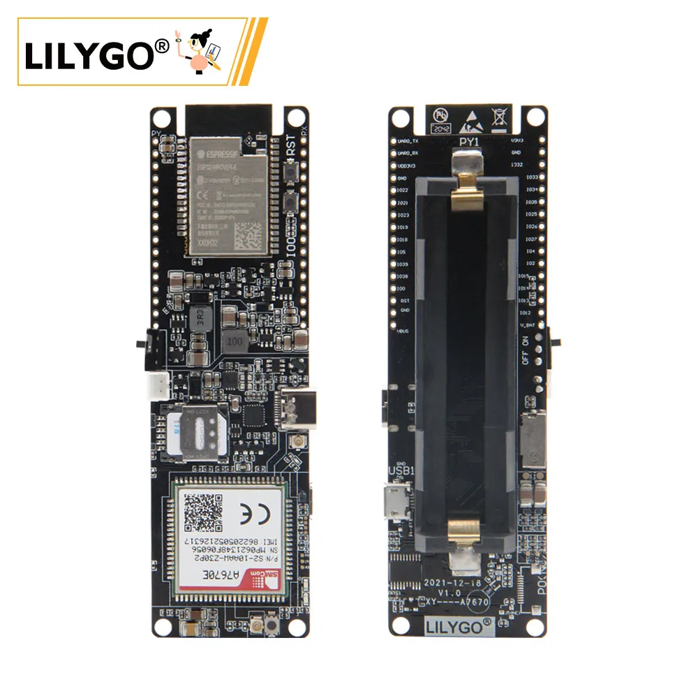 LILYGO® TTGO T-A7670G/E/SA R2 4G 개발 보드 LTE CAT1 SIM 모듈 ESP32 지원 GSM/GPRS/EDGE TF 카드 A7670G A7670E A7670SA