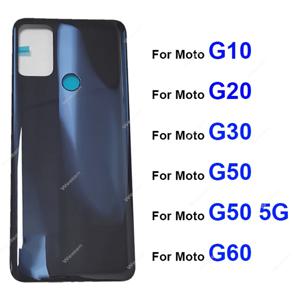 Motorola Moto G10 G20 G30 G50 G60 G50 5G 배터리 후면 케이스 하우징 커버 용 배터리 도어 하우징 유리 커버