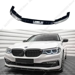 BMW 5 시리즈 G30 G31 Pre-Lci 3Pcs Maxton 스타일 범퍼 립 스포일러 스플리터 디퓨저 2017-2020 튜닝 용 프론트 스플리터 V.2