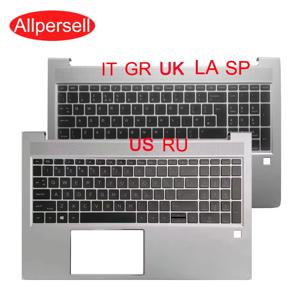 PROBOOK 450 455 G8 ZHAN66 PRO 15 G4 US UK LA SP RU GR IT 키보드 노트북 팜레스트 케이스 쉘 M21742-001 상단 커버