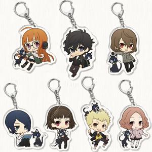 Ren Amamiya Ryuji Sakamoto Anne Takamaki 만화 인쇄 아크릴 열쇠 고리, 컬렉션 오타쿠 선물, 게임 5 키체인