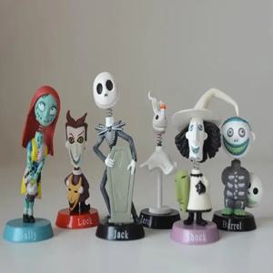 악몽 전에 크리스마스 잭 잭 Skellington/프레디 크루거 보블 헤드 인형 PVC 액션 피규어 수집 장난감