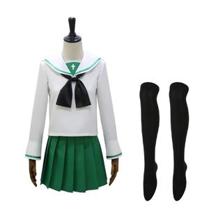 Anime Girls und Panzer Oarai 코스프레 의상 소녀 선원 복장 학교 JK 유니폼 드레스 할로윈