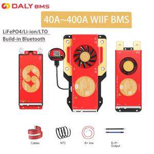 DALY 100 BMS Lifepo4 인산철 bms 4S 7S 8S 10S 16S 17S 24S 60A 100A 150A 300A BMS(액티브 밸런서 포함) 내장 Bluetooth WIFI RS485CANBUS