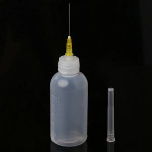 1개의 바늘이 있는 로진 솔더 솔더링 액체 플럭스용 50ml 디스펜서 병