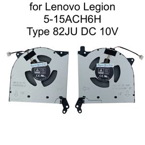 Lenovo Legion 5-15ACH6H 유형 82JU, R7000P Y7000P 2021 DC10V 게임용 노트북 쿨러 라디에이터 5H40S20304 용 CPU GPU 냉각 팬