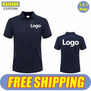 KAISING 여름 인과 폴로 셔츠 사용자 정의 로고 인쇄 텍스트 그림 브랜드 자수 개인 디자인 통기성 남성과 여성상의