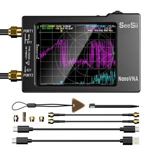NanoVNA-H NanoVNA-H4 벡터 네트워크 분석기 10KHz-1.5GHz MF HF VHF UHF 안테나 분석기 안테나 튜너 Nano VNA SWR 위상 지연