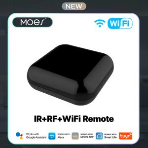 MOES 투야 와이파이 IR RF 리모컨 에어컨 TV 범용 적외선 리모컨 알렉사, 구글 홈과 호환