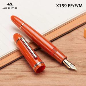 Jinhao X159 만년필 여러 가지 빛깔의 아크릴 럭셔리 펜 0.5/0.38mm 펜촉 잉크 펜 사무실 학교 용품 문구 용품 쓰기 펜