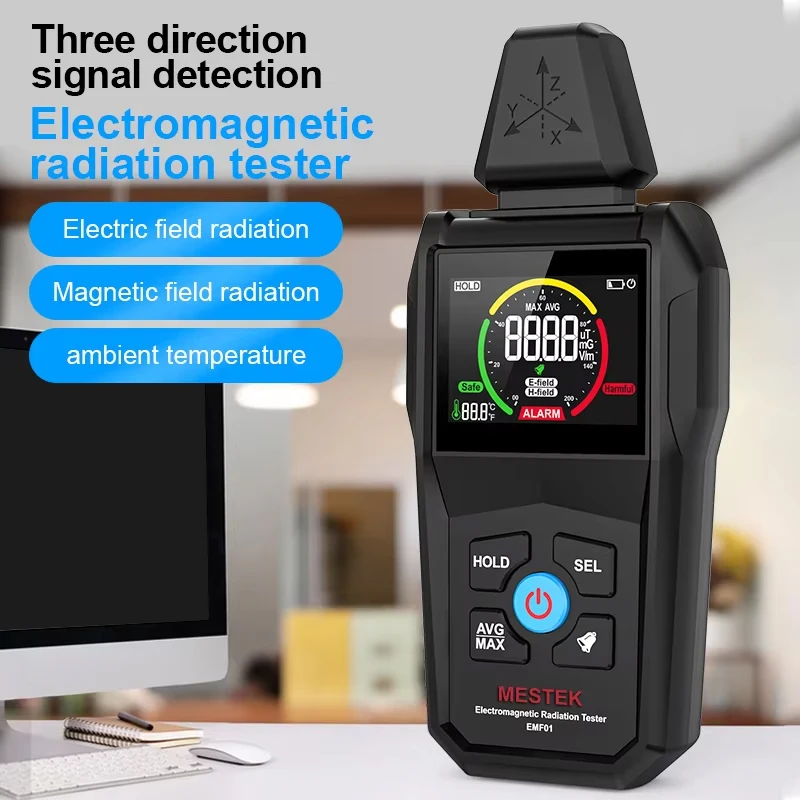 EMF01 전자기 방사선 검출기 고정밀 EMF 미터 가정용 전자기파 방사선 측정기