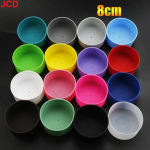 유리 물 차 병에 대 한 8cm 실리콘 컵 하단 외장 보호 슬리브 Anti Slip 및 Anti Scalding Bottle Anti Damage Sleeve