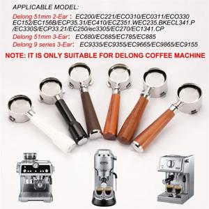 Delonghi EC680 EC310 교체 필터 바구니 에스프레소 머신 핸들 카페 액세서리 용 51mm 커피 밑면 포터 필터