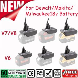 Makita/Milwaukee/Dewalt 18V 리튬 배터리 변환기 용 어댑터-다이슨 V6 V7 V8 시리즈 진공 청소기 도구 DC58/SV10/SV1