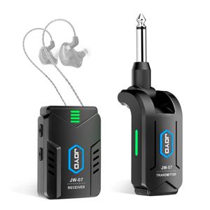 조요 JW-07 무선 인이어 모니터 시스템 업그레이드 2.4GHz 모노 충전식 IEM 송신기 클립형 수신기 라이브 공연용