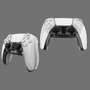 PS5 DualSense 스킨 쉘용 투명 하드 케이스 보호 커버 Sony PlayStation 5 컨트롤러용 울트라 슬림 투명 PC 커버