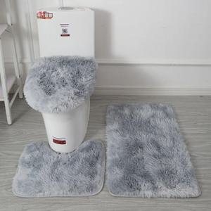 변기 커버 3Pcs 세트 목욕 매트 샤워 룸 바닥 깔개 홈 욕실 Anti-Slip 흡수성 Doormat 욕조 장식 카펫