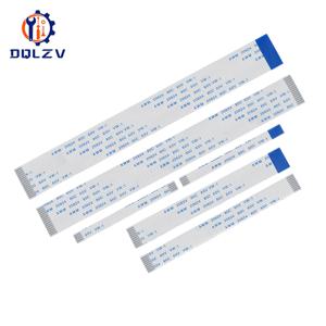 10PCS 플랫 유연한 케이블 FFC FPC AWM 20624 80C 60V VW-1 FFC-0.5MM 1.0MM 4/6/8/10/12/14/16/18/20/22 핀 라인 길이 5/10/15/20CM