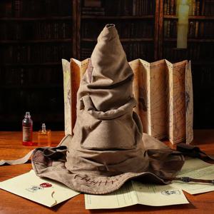 패션 영화 마녀 마법사 모자 포터 분류 모자, 가죽 할로윈 파티 소품, 원피스 업 모자, 남성 코스프레 코스튬 액세서리