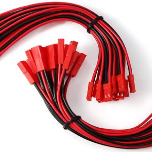 10쌍 20 AWG JST 플러그 커넥터 2핀 남성 플러그 커넥터 케이블 LED 조명 스트립 리모컨 장난감 배터리에 적합