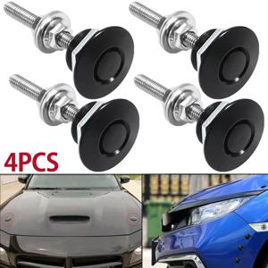 4Pcs 퀵 래치 후드 핀 잠금 장치 1.2 인치/30mm 범용 퀵 릴리스 패스너 잠금 장치 알루미늄 합금 자동차 범퍼 후드 핀 잠금 장치