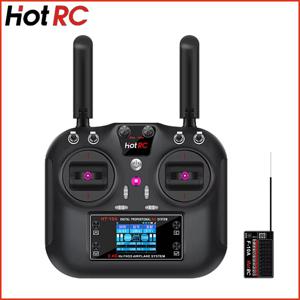 Hotrc Hot RC HT-10A HT10A 2.4Ghz 10CH 원격 컨트롤러 F-10A F10A 수신기 RC 항공기 차량 보트 드론 액세서리 부품