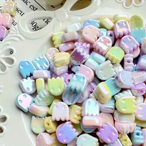 아크릴 귀신 구슬, DIY 쥬얼리 팔찌 및 구슬 펜, 다양한 색상, 20 개