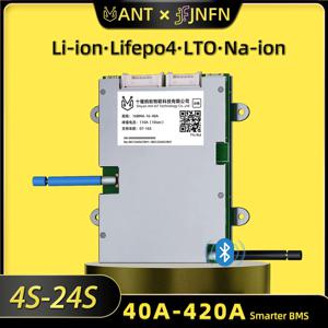 ANT 스마트 BMS 4S-24S 16S 40A Lifepo4 BMS 10S 13S 48V 30A 리튬 이온 BMS 20S NMC LFP, 블루투스 밸런스 BMS가 장착된 전자 자전거 전자 스쿠터용
