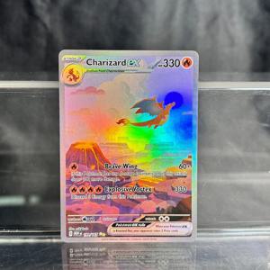 홀로그램 PKM 싱글 카드 Charizard EX Pikachu 1st Edition Neo Mewtwo PTCG 프록시 카드 컬렉션 배틀 카드 장난감 선물