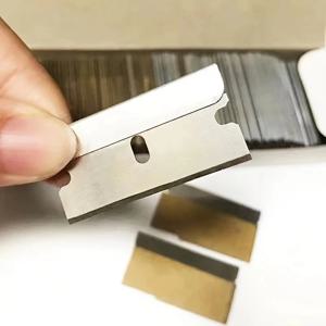 100Pcs 금속 단일 가장자리 면도날, 유리 스크레이퍼 블레이드, 청소 블레이드, 휴대 전화 수리 블레이드