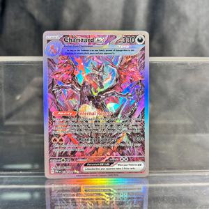 PKM 프록시 카드 클래식 리자몽 뮤, Ex 싱글 카드 컬렉션, PTCG Suicune Gx Tyranitar Gx Lost Thunder Foil 카드