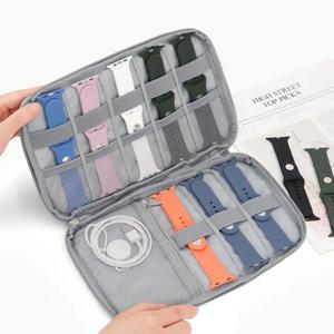 Apple 시계 스트랩 박스 케이스 용 시계 밴드 가방 여행용 스마트 시계 손목 스트랩 보관 가방 박스 시계/보석 주최자 홀더