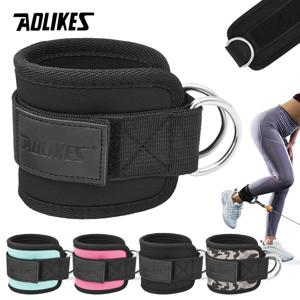 AOLIKES 케이블 기계용 조정 가능한 D-링 발목 스트랩 - 체육관에서 Glute & Leg 근육 강도 훈련을 위한 편안한 발목 커프스