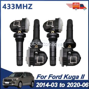 Ford Kuga II 2014-2020 TPMS 센서 EV6T-1A180-CB EV6T-1A180-CC EV6T-1A180-CE 433MHz 용 4PCS 타이어 압력 모니터링 센서