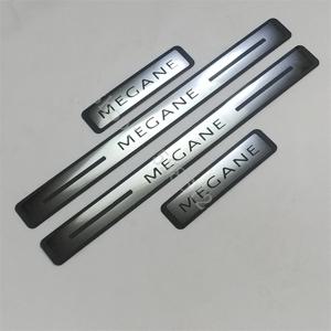 Renault Megane 도어 씰 스커프 플레이트/프로텍터 자동차 임계 값 도어 씰 스커프 플레이트 용 스티커 환영 페달 2009 ~ 2024