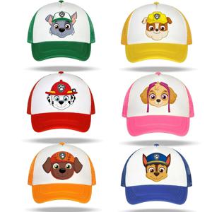Paw Patrol 어린이 야구 모자 소년 소녀 피크 캡 체이스 스카이 주마 메쉬 캡 부모-자식 여름 양산 모자 아이 생일 선물