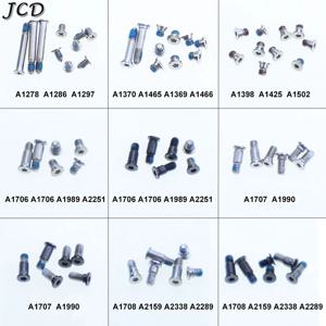 JCD 1Set Macbook Pro Air 노트북 하단 케이스 나사 A1278 A1286 A1297 A1369 A1370 A1398 A1465 A1425 A1502 A1706 A1707 A1708
