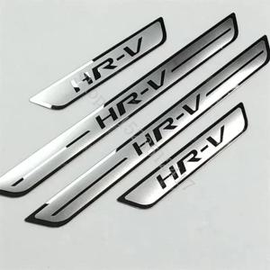 혼다 HRV HR-V Vezel 2014 2015 ~ 2025 스테인레스 스틸 스커프 플레이트 도어 씰 가드 임계 값 커버 트림 자동차 액세서리