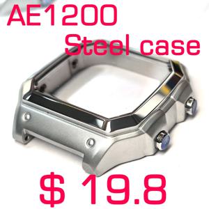 카시오 AE-1200WH 시계 스틸 케이스 ae1200 모드 키트 스테인레스 스틸 시계 금속 케이스