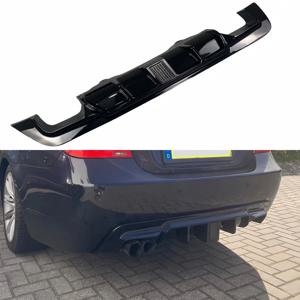 MP 스타일 글로스 블랙 카 리어 범퍼 디퓨저 BMW E60 E61 5 시리즈 M 스포츠 2004-2010 튜닝 리어 범퍼 밸런스 바디 키트