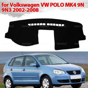 폭스 바겐 폭스 바겐 폴로 MK4 9N 9N3 2002-2008 자동차 대시 보드 차양 Anto-UV 카펫 용 대시 보드 커버 보호 패드
