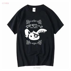 펑크 버니 티셔츠 파스텔 고스 랍비T 고딕 jrock yami kawaii 비주얼 케이 장면 emo 긴 또는 반팔 빈티지 워시