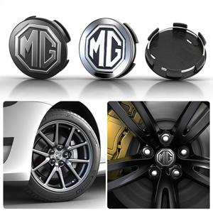 4개 56MM 자동차 엠블럼 휠 허브 센터 커버 자동차 액세서리 (모리스 가라지 MG ZS 5 7 6 사이버스터 MG4 EV ES5 HS ONE GT GS MG3 용)