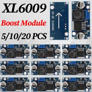 1-20PCS XL6009 4A 부스트 컨버터 스텝 업 조정 가능 15W 5-32V ~ 5-50V DC-DC 전원 공급 장치 모듈 LM2577 스텝 업 모듈