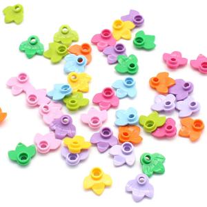 100pcs MOC 32607 식물 플레이트 라운드 1x1 잎 호박 나무 DIY 계몽 빌딩 벽돌 호환 어린이 Diy 벽돌 장난감