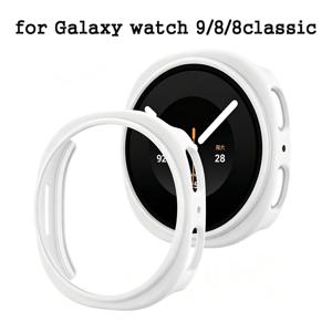 삼성 갤럭시 워치 9/8 클래식 46mm 40mm 44mm용 커버 케이스, 스크린 보호필름, PC 속이 빈 범퍼 쉘, 갤럭시 워치 8 보호 케이스