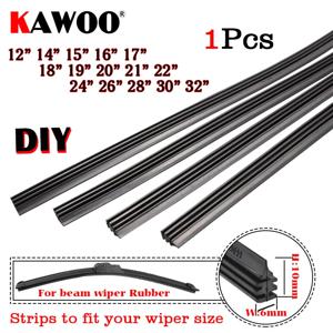 1PCS 자동차 와이퍼 블레이드 리필 스트립 자동차 앞 유리 고무 스트립 와이퍼 6mm 12 