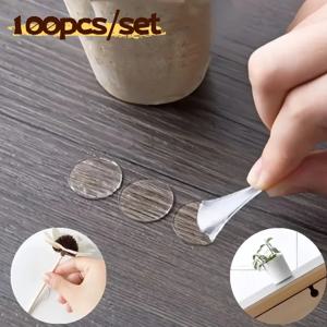 100pcs 양면 테이프 접착제 라운드 도트 패스너 DIY Scrapbooking 공예 생산 고정 패드에 대 한 강력한 아크릴 스티커