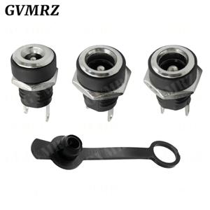 10개 DC-022B 3A 12v DC 전원 공급 잭 소켓 여성형 패널 장착 커넥터 5.5mm x 2.1mm 5.5mm x 2.5mm DC022B 커넥터