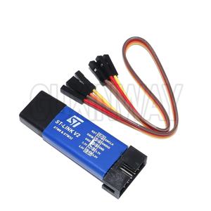 1세트 ST 링크 스텔링크 ST-Link V2 미니 STM8 STM32 시뮬레이터 다운로드 프로그래머 프로그래밍 커버 포함 듀폰 케이블 ST 링크 V2